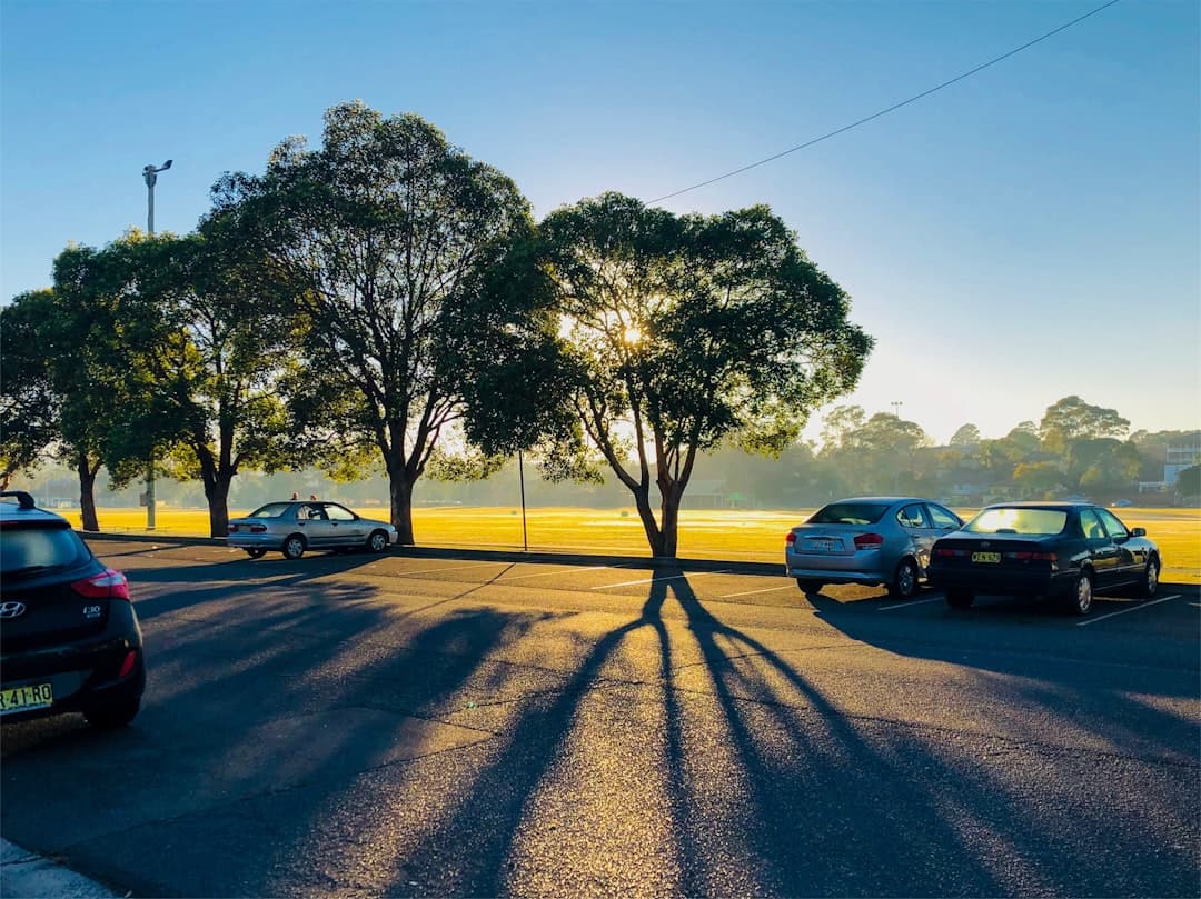 A white hybrid SUV parked at a scenic lookout on the Great Ocean Road, showcasing sustainable travel in Australia.