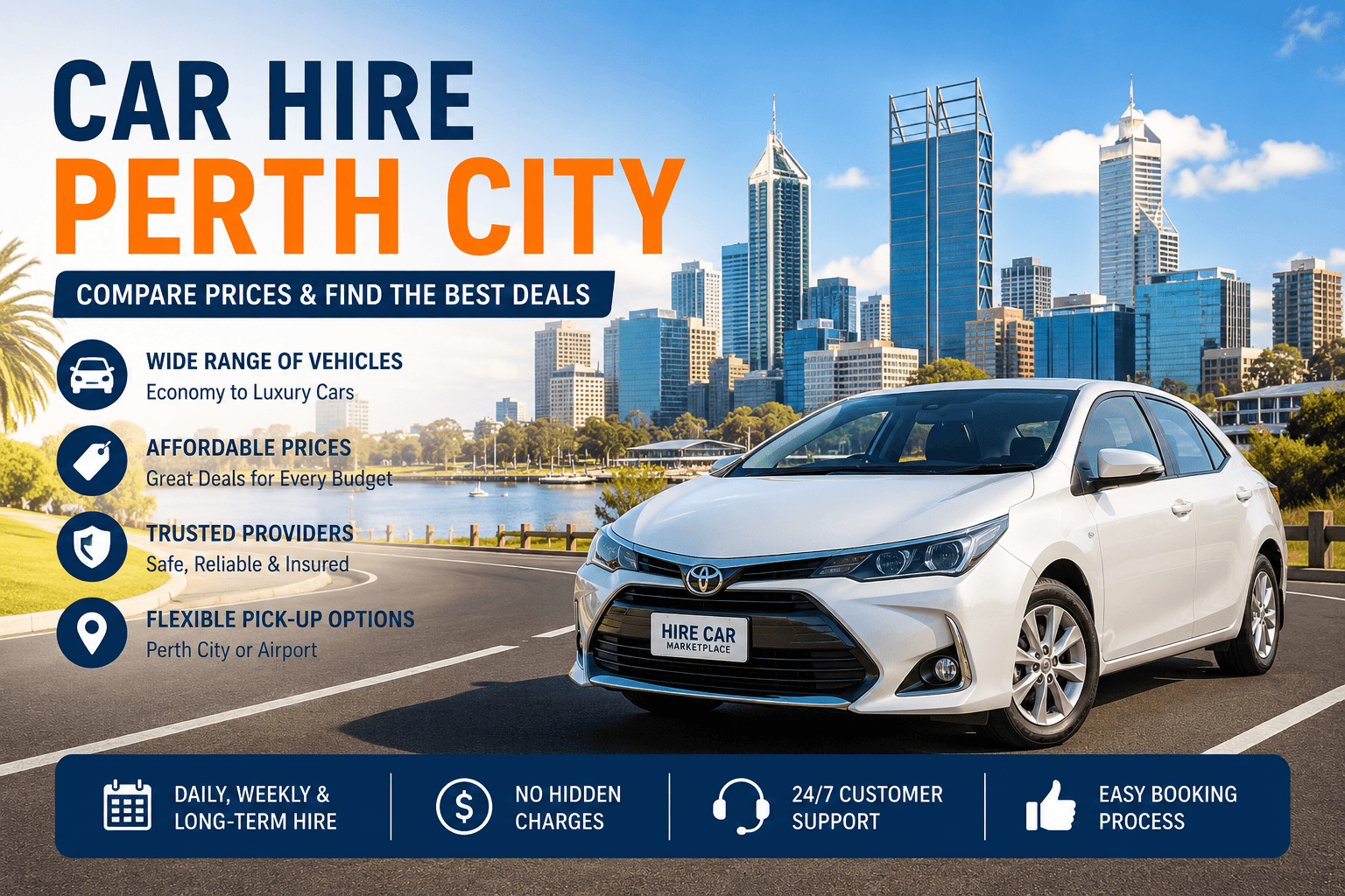 Car Hire in Perth City, Compare Prices & Best Rental Deals